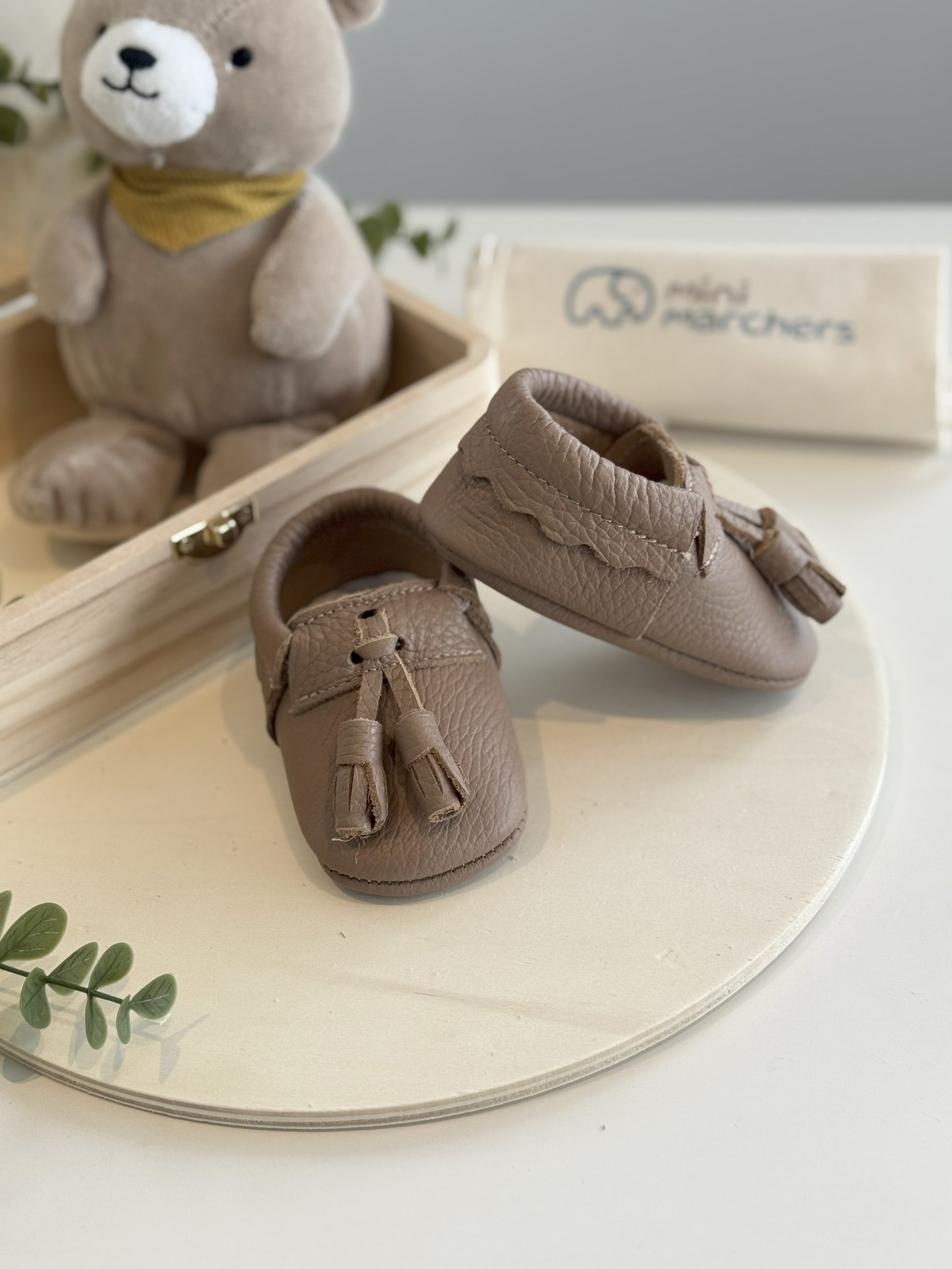 Brown Tassel Moccasins