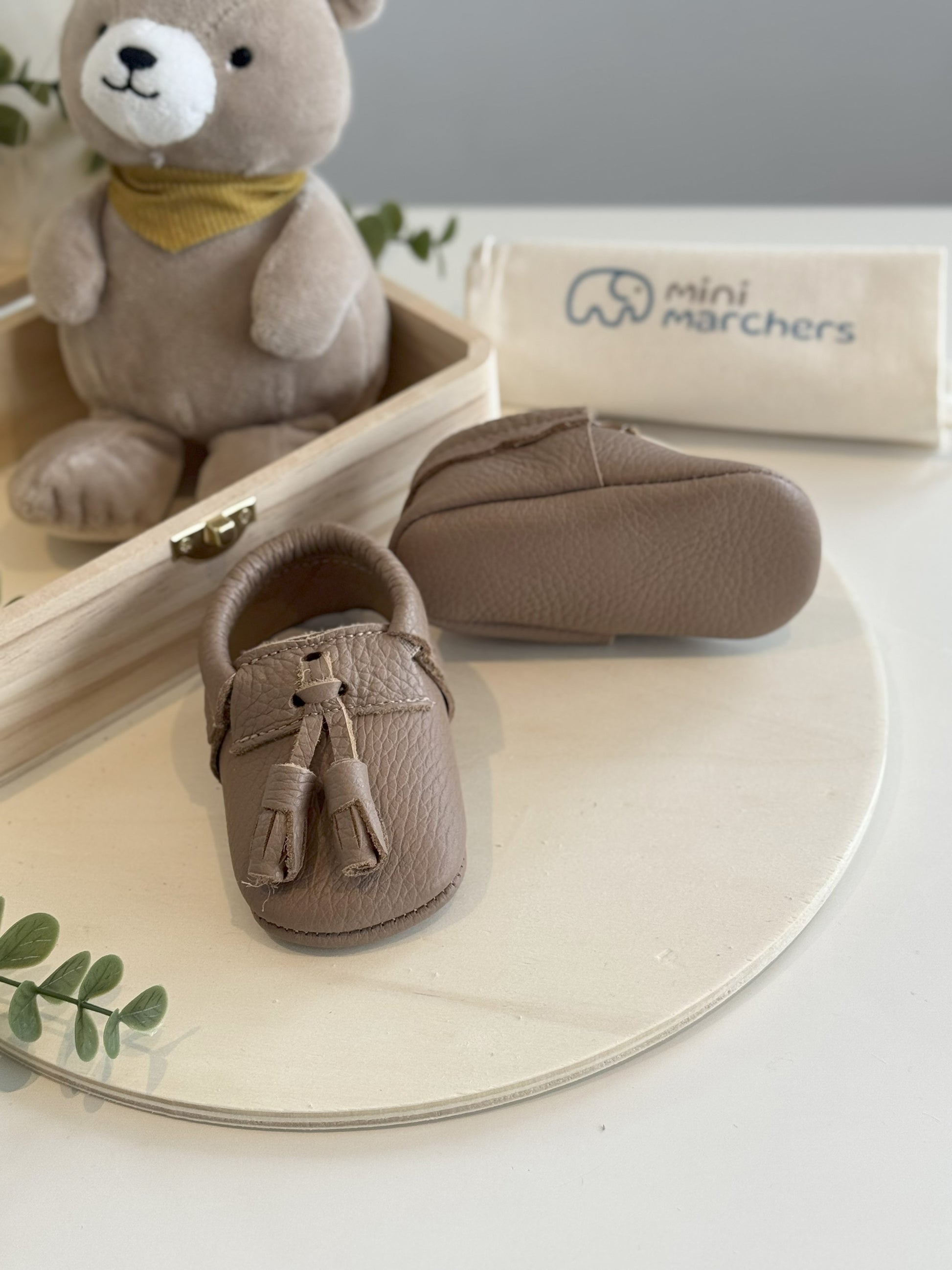 Brown Tassel Moccasins