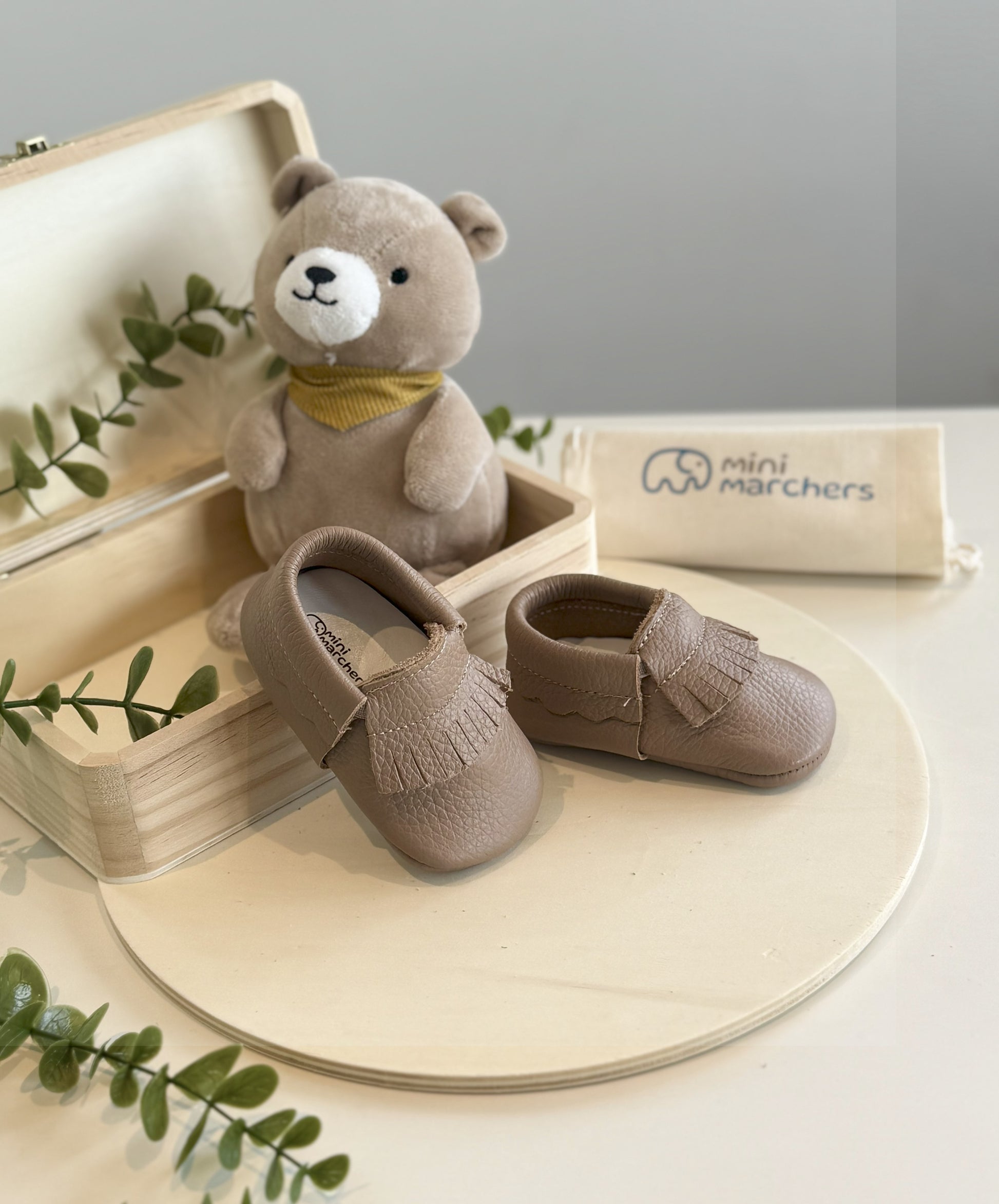 Brown Fringe Moccasins