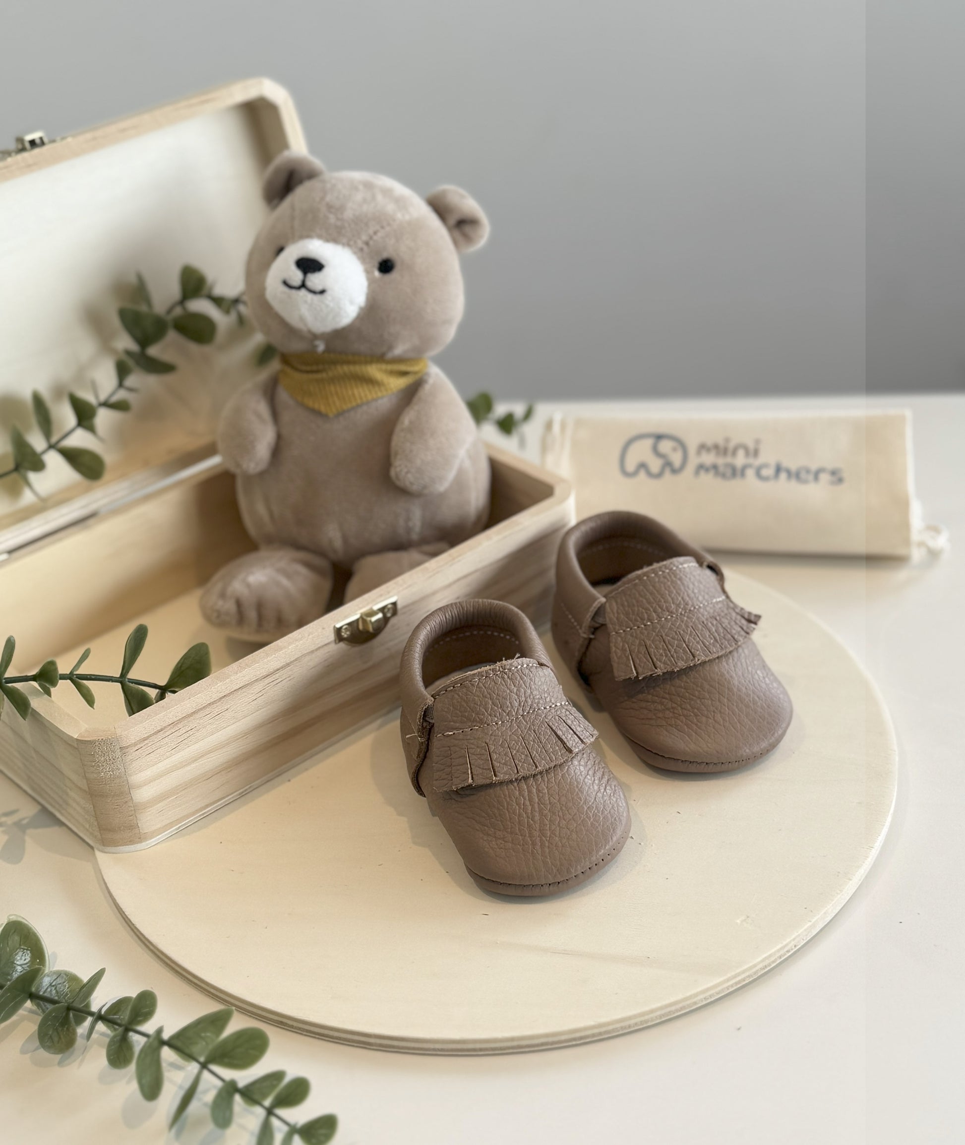 Brown Fringe Moccasins