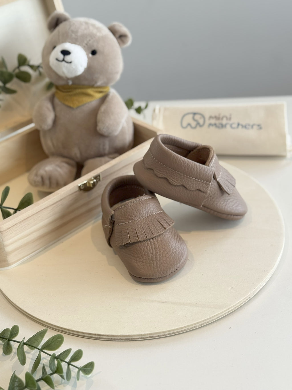 Brown Fringe Moccasins