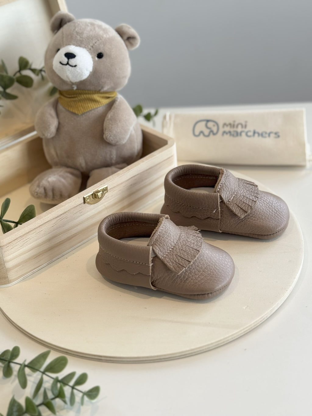 Brown Fringe Moccasins