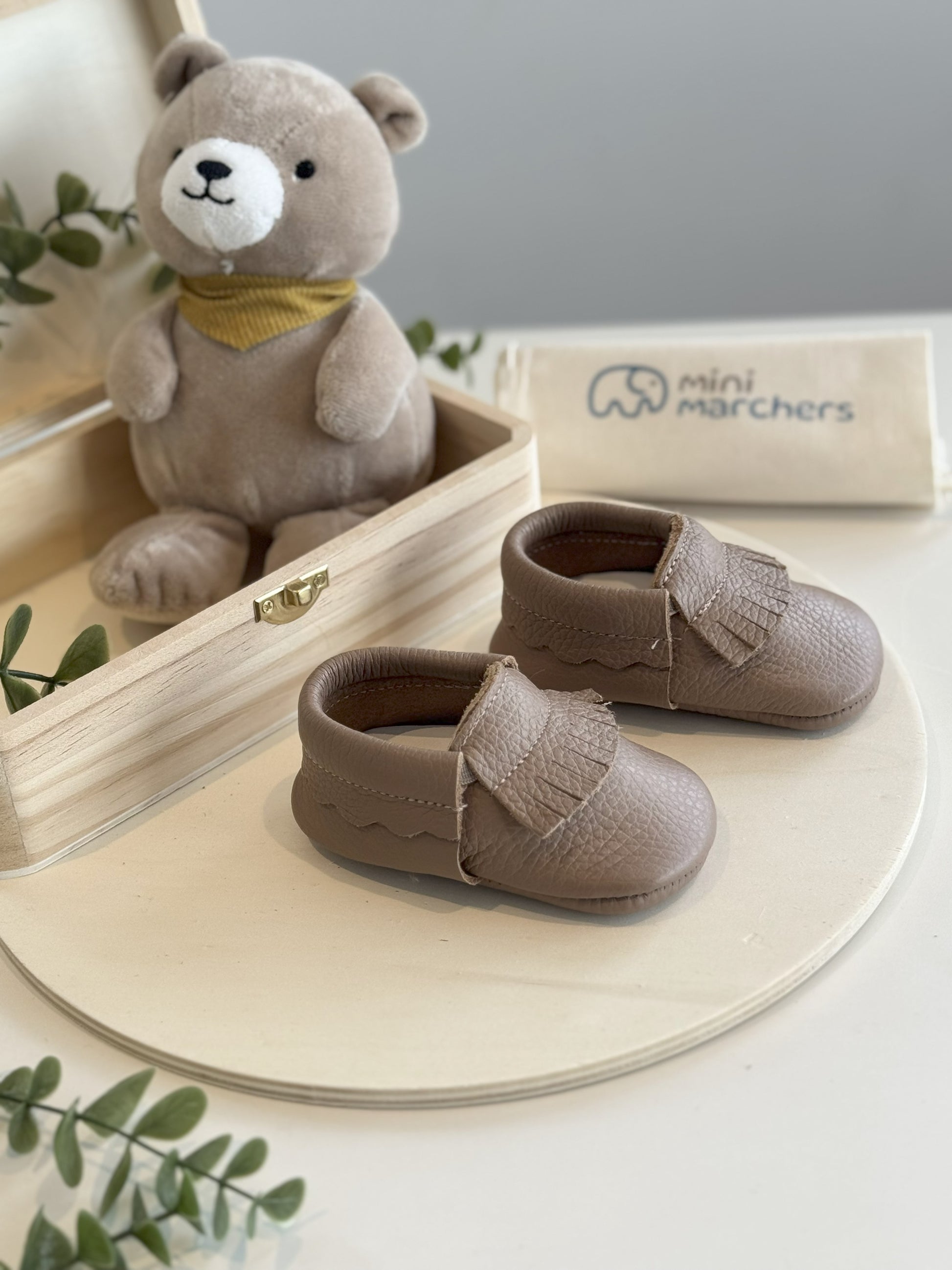 Brown Fringe Moccasins