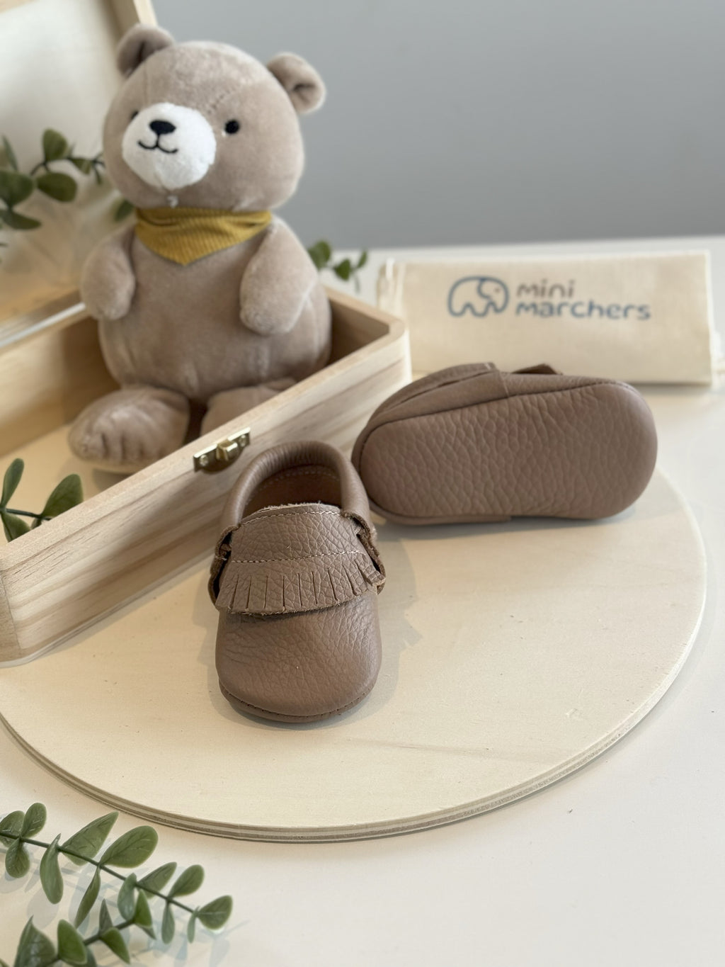 Brown Fringe Moccasins