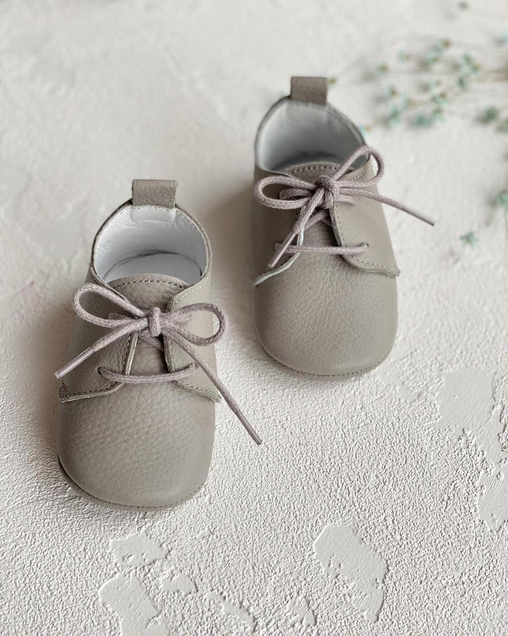 Grey Lace-up Loafers