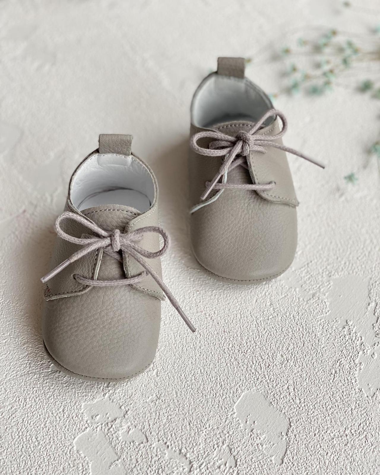 Grey Lace-up Loafers