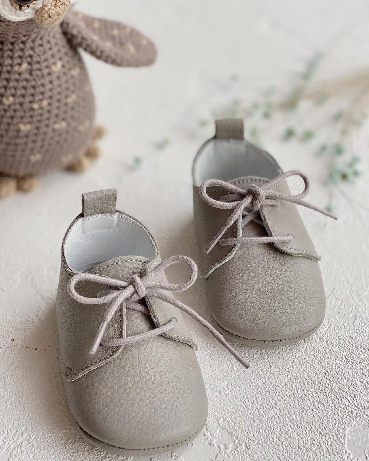 Grey Lace-up Loafers