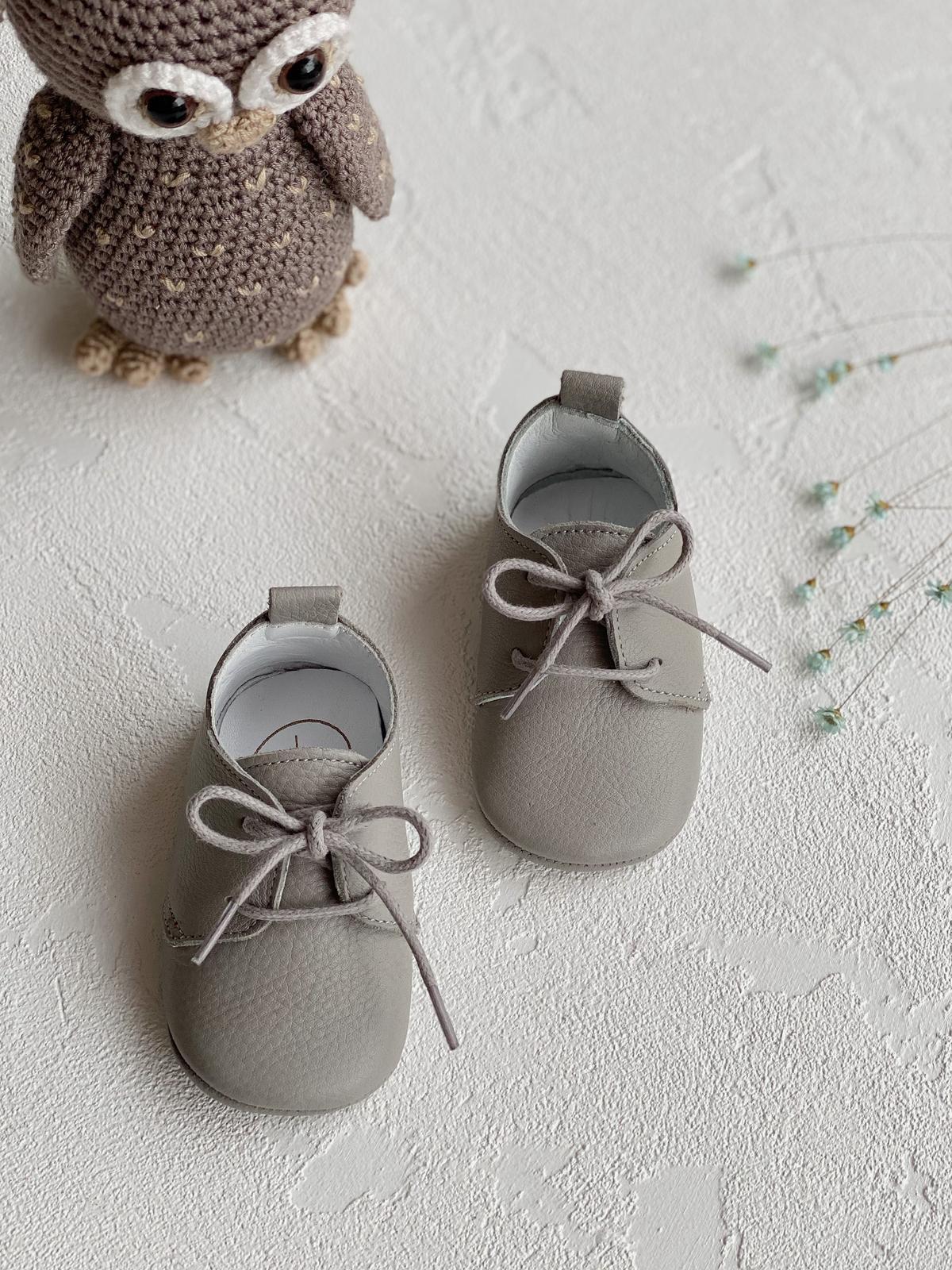 Grey Lace-up Loafers